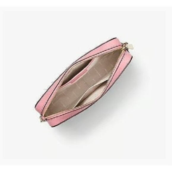 Michael Kors Jet Set Item Large Zip Chain Crossbody Primrose Pink NEW - Picture 2 of 5